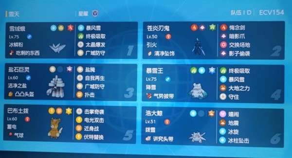 《宝可梦朱紫》双打娱乐雪天队配置分享