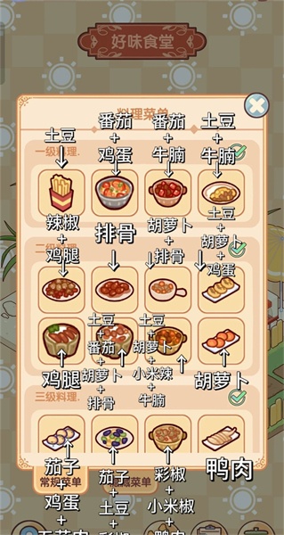 我的休闲时光好味食堂菜谱